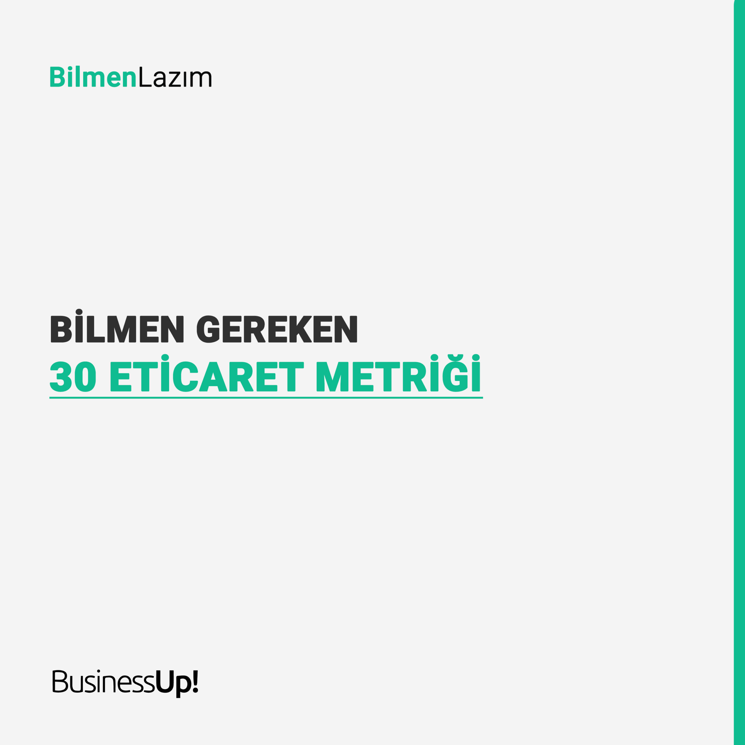 E-Ticaret metrikleri