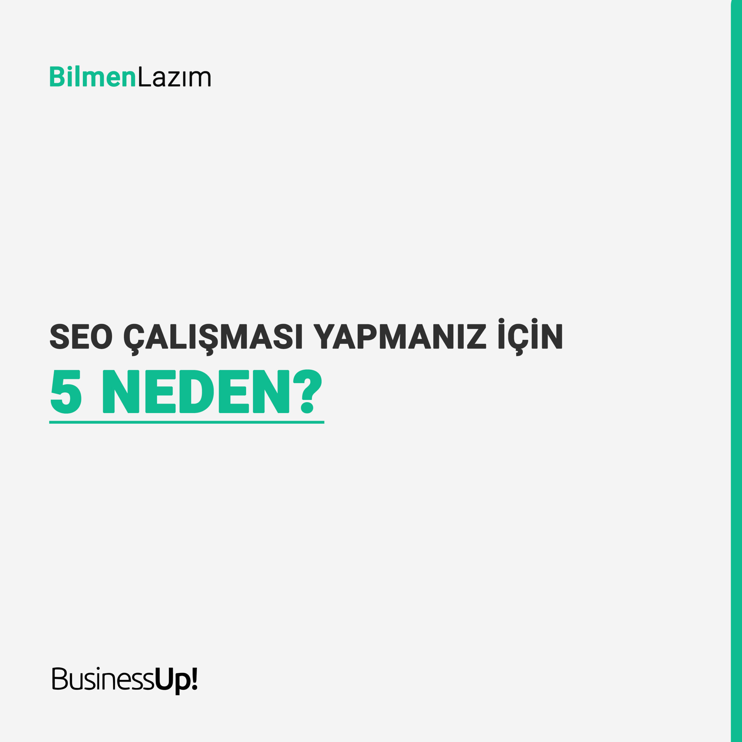 seo yapmanız için 5 neden