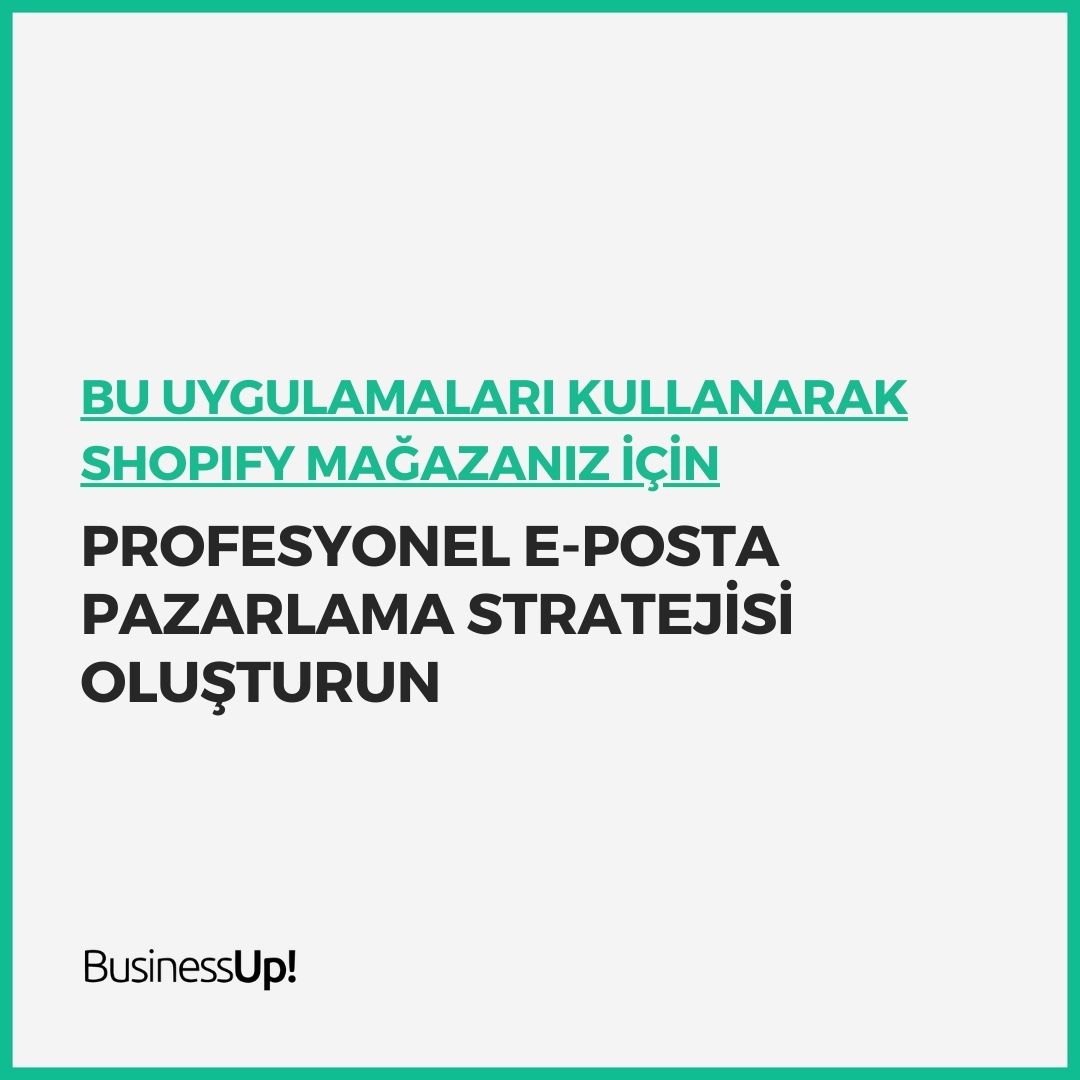 shopify e posta pazarlama