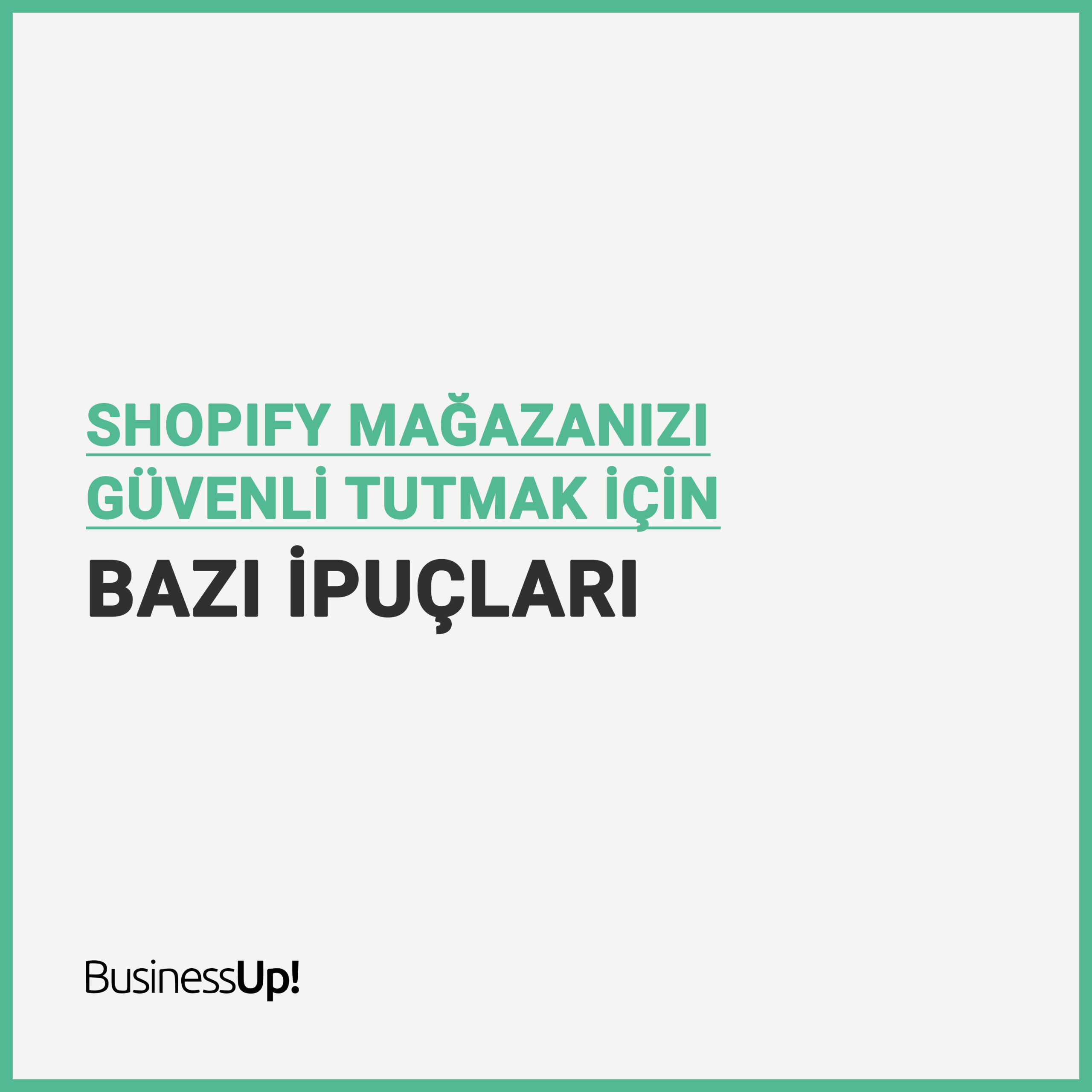 Shopify mağaza güvenliği