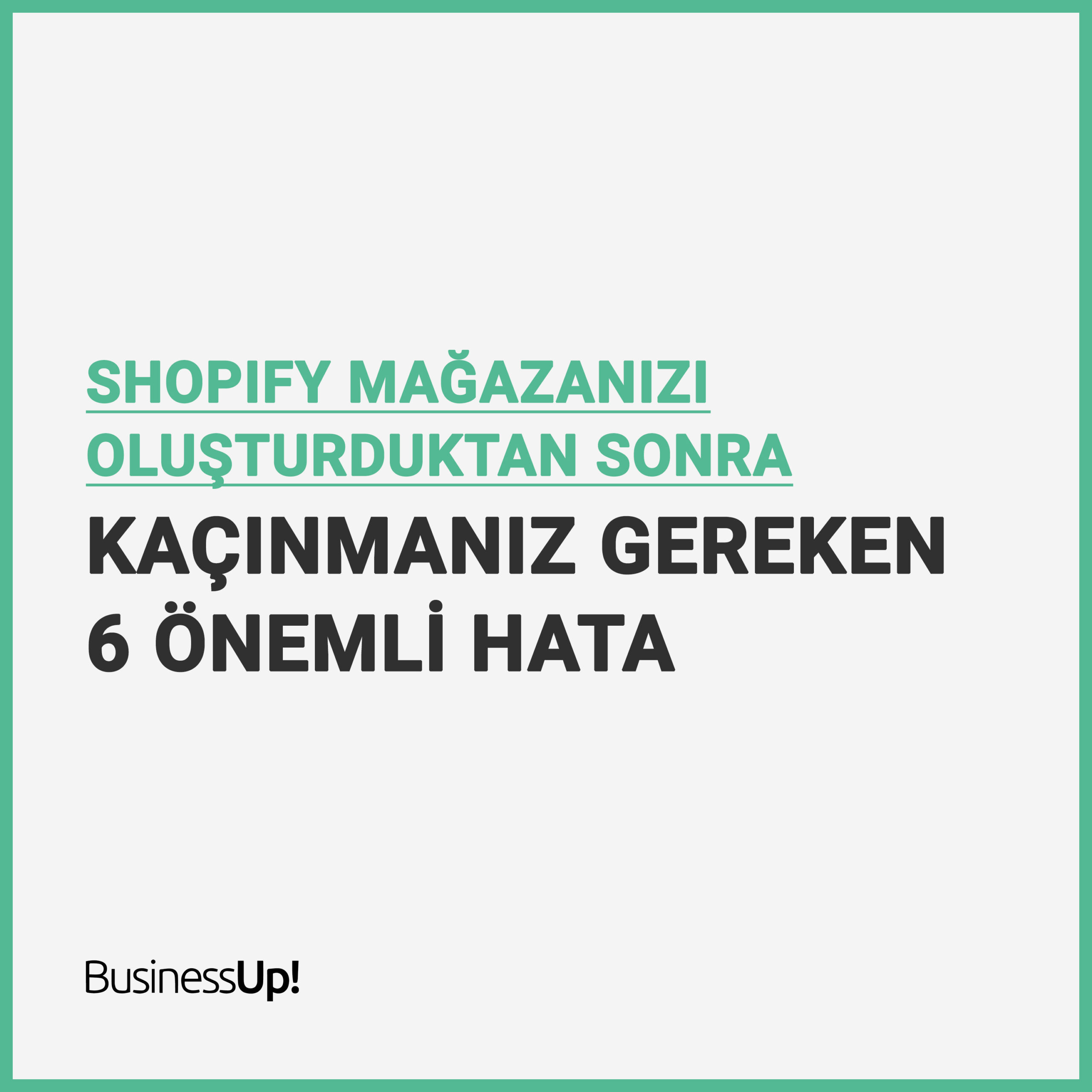 Shopify mağaza oluşturma