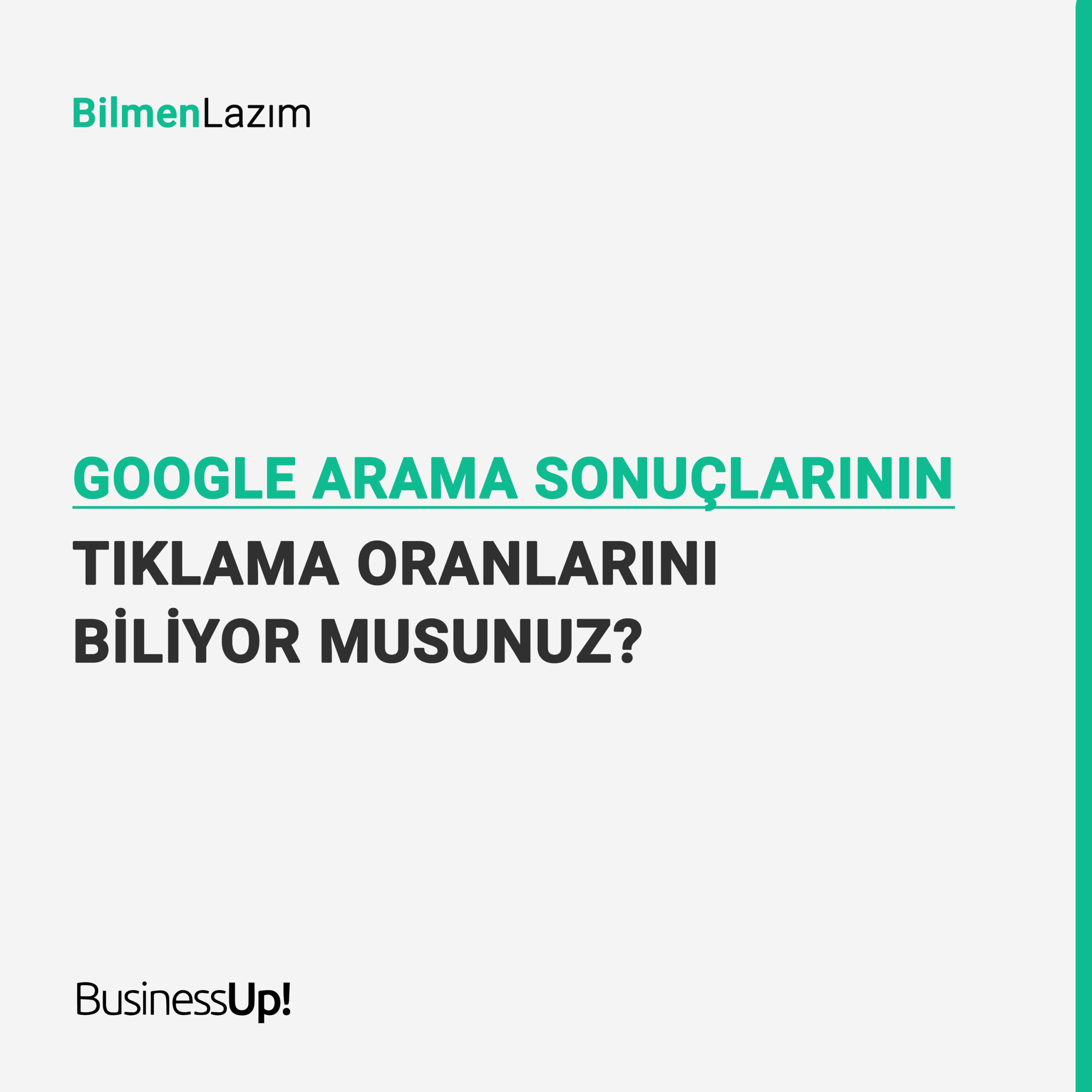 Google Arama Sonuçlarının Tıklama Oranları