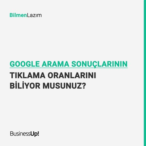 Google Arama Sonuçlarının Tıklama Oranları