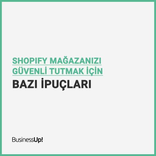 Shopify mağaza güvenliği