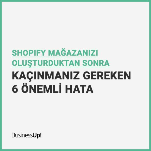Shopify mağaza oluşturma