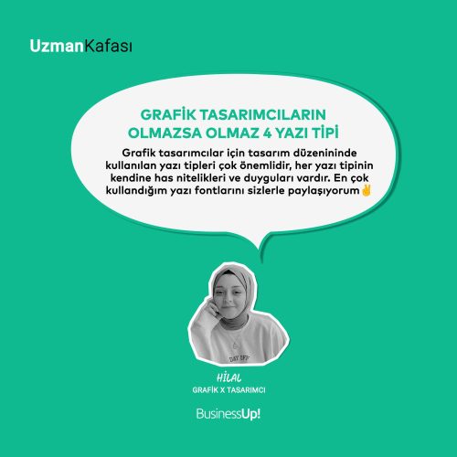 grafik tasarımcıların olmazsa olmaz 4 yazı tipi